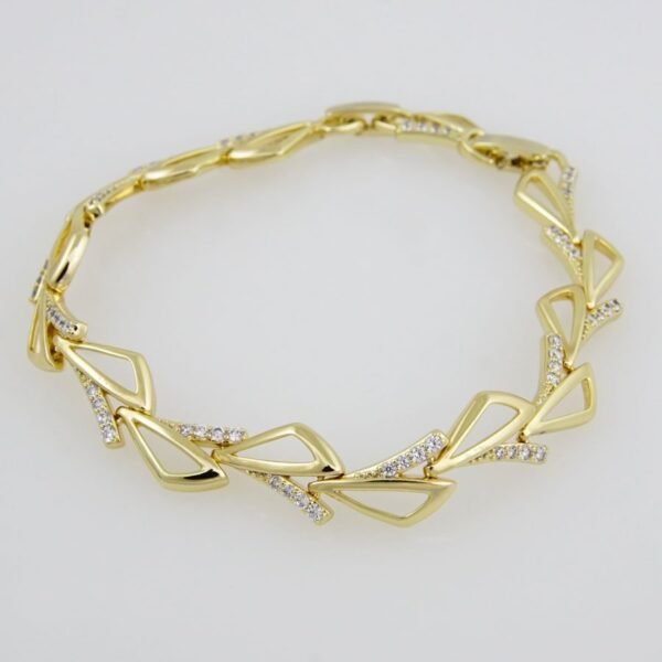Bangles Woman/ Pulsos Dama/// 14K Real Color/// Zircon Stone///  FREE SHIPPING OVER $50.00 DOLLAR PURCHASE///B-0084 - Image 2