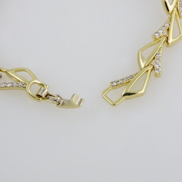 Bangles Woman/ Pulsos Dama/// 14K Real Color/// Zircon Stone///  FREE SHIPPING OVER $50.00 DOLLAR PURCHASE///B-0084 - Image 4