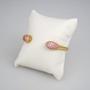 Bangles Woman/ Pulsos Dama/  Zircon Stone/  14K Real Color// P194