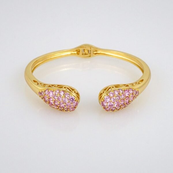 Bangles Woman/ Pulsos Dama/  Zircon Stone/  14K Real Color// P194 - Image 2