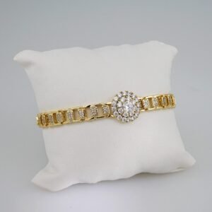 Women Bracelets/ Pulseras Dama/ Zircon Stone/14K Real Color// B567
