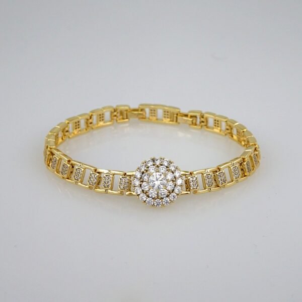 Women Bracelets/ Pulseras Dama/ Zircon Stone/14K Real Color// B567 - Image 2