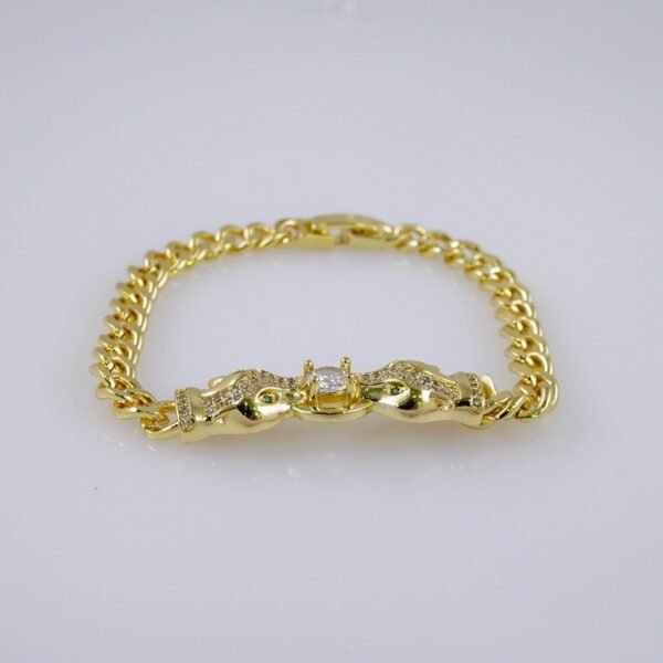 Woman Bracelets/ Pulseras Dama/  Zircon Stone/  14K Real Color// B910 - Image 2