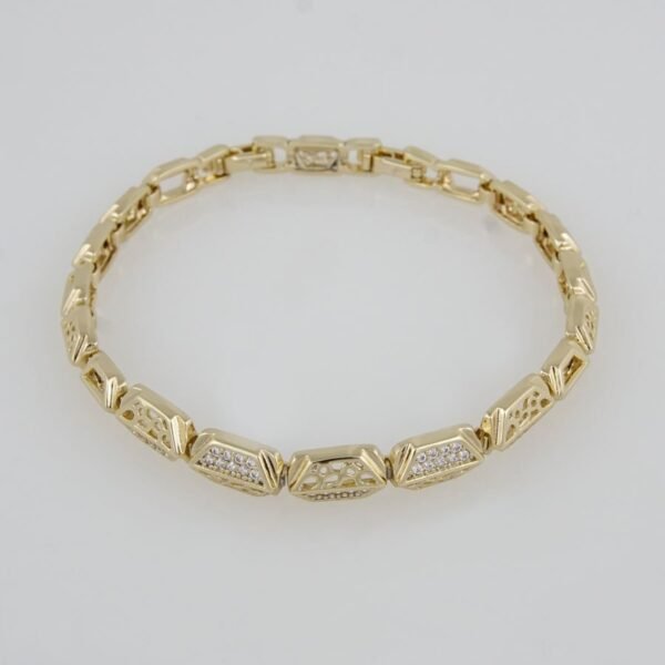 Bangles Woman/Pulsos Dama/  Zircon Stone/  14K Real Color /M0032 - Image 2