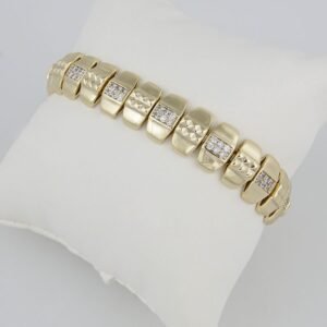 Bangles Woman/Pulsos Dama/  Zircon Stone/  14K Real Color /M0033