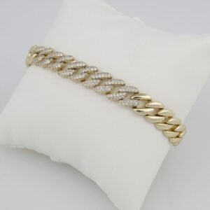 Bangles Woman/Pulsos Dama/  Zircon Stone/  14K Real Color /M0035