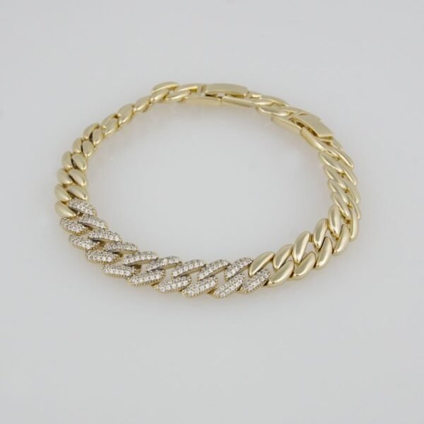 Bangles Woman/Pulsos Dama/  Zircon Stone/  14K Real Color /M0035 - Image 2