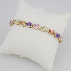 Bangles Woman/Pulsos Dama/ MultiColor Zircon Stone/  14K Real Color /M0037