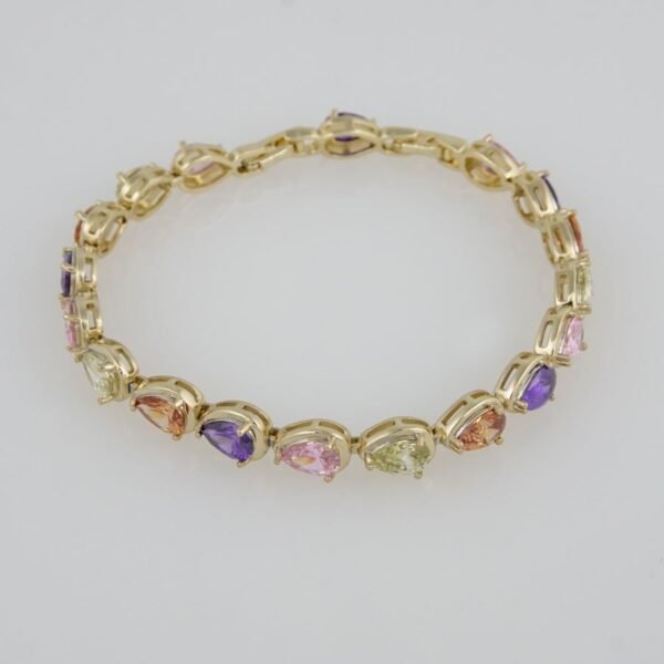 Bangles Woman/Pulsos Dama/ MultiColor Zircon Stone/  14K Real Color /M0037 - Image 2