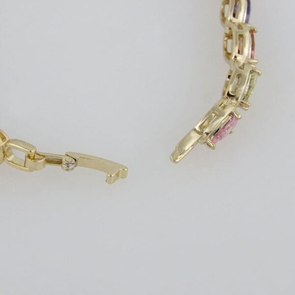 Bangles Woman/Pulsos Dama/ MultiColor Zircon Stone/  14K Real Color /M0037 - Image 3