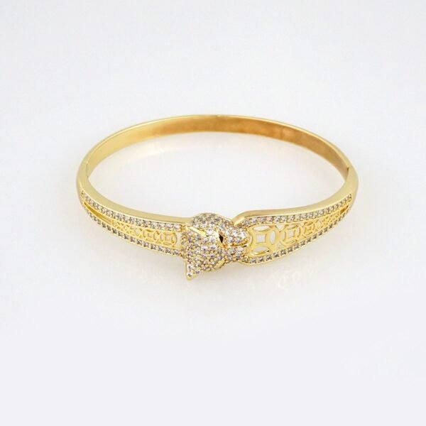 Bangles Woman/ Pulsos Dama/ Zircon Stone/ 14K Real Color// P00152 - Image 2
