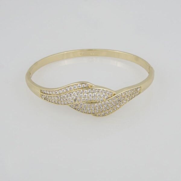 Bangles Woman/Pulsos Dama/  Zircon Stone/  14K Real Color /P0053 - Image 2