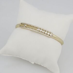 Bangles Woman/Pulsos Dama/  Zircon Stone/  14K Real Color /P0054