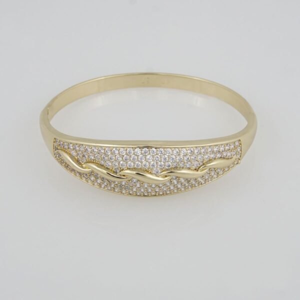 Bangles Woman/Pulsos Dama/  Zircon Stone/14K Real Color /P0058 - Image 2