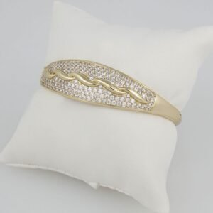 Bangles Woman/Pulsos Dama/  Zircon Stone/14K Real Color /P0058