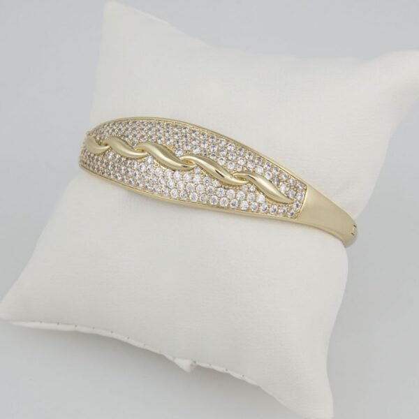 Bangles Woman/Pulsos Dama/  Zircon Stone/14K Real Color /P0058