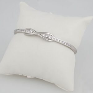 Bangles Woman/Pulsos Dama/  Zircon Stone/Silver Color// P0062