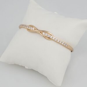 Bangles Woman/Pulsos Dama/  Zircon Stone/Rose Gold Color// P0063