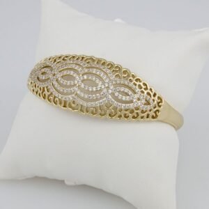 Bangles Woman/Pulsos Dama/  Zircon Stone/14K Real Gold Color/P0068