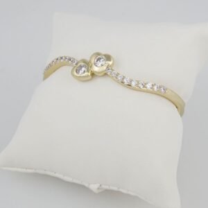 Bangles Woman/ Pulsos Dama/ Zircon Stone/ 14K Real Color P0076