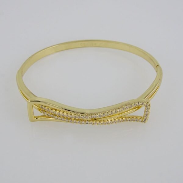 Bangles Woman/ Pulsos Dama/ Zircon Stone/// 14K Real Color /// P0077 - Image 2