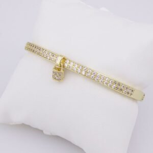 Bangles Woman/ Pulsos Dama/14K Real Color/Zircon Stone// P0081