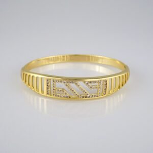 Bangles Women/ Pulsos Dama/ Zircon Stone/ 14K Real Color// P226