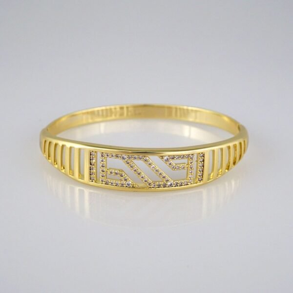 Bangles Women/ Pulsos Dama/ Zircon Stone/ 14K Real Color// P226