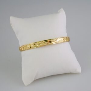 Women Bangles/ Pulsos Dama/Plain/  14K Real Color// P314