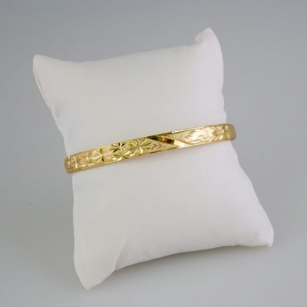 Women Bangles/ Pulsos Dama/Plain/  14K Real Color// P314