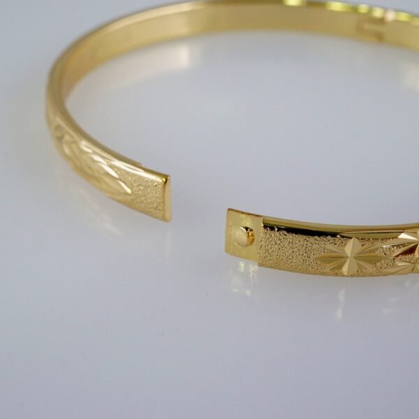 Women Bangles/ Pulsos Dama/Plain/  14K Real Color// P314 - Image 3