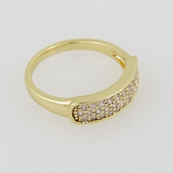 Woman Ring/ Anillos Damas/  14K Real Color///  Zircon Stone///  FREE SHIPPING OVER $50.00 DOLLAR PURCHASE///R023 - Image 2