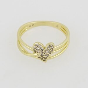 R031 Ring - Anillos - Zircon Stone - 14K Real Color