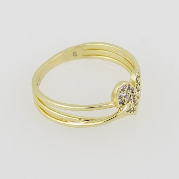 R031 Ring - Anillos - Zircon Stone - 14K Real Color - Image 2