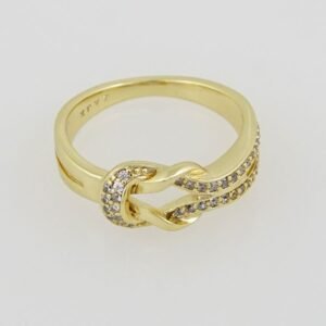 R033 Ring - Anillos Damas - Zircon Stone - 14K Real Color