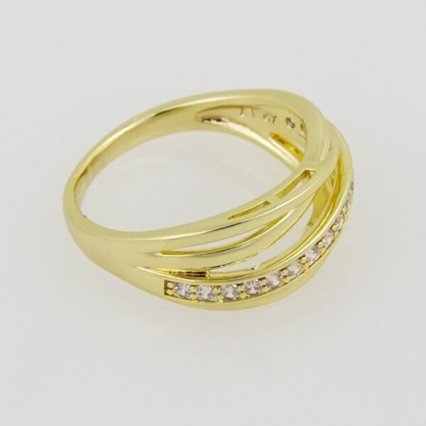R044 Ring - Anillos  - Zircon Stone - 14K Real Color - Image 2
