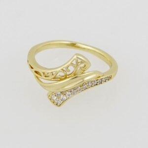 R049 Ring - Anillos - Zircon Stone - 14K Real Color