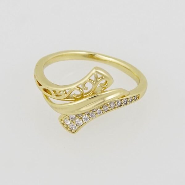 R049 Ring - Anillos - Zircon Stone - 14K Real Color