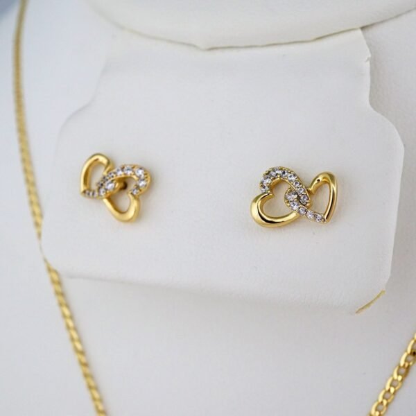 Cadenas & Colgantes & Earrings/ Rings/ Chain /Pendants /14K Real Color/Zircon Stone/ Set de Niña// SET465 - Image 3