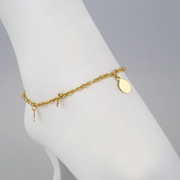 A0038 Anklets - Tobilleras - 14K Real Color - Image 2