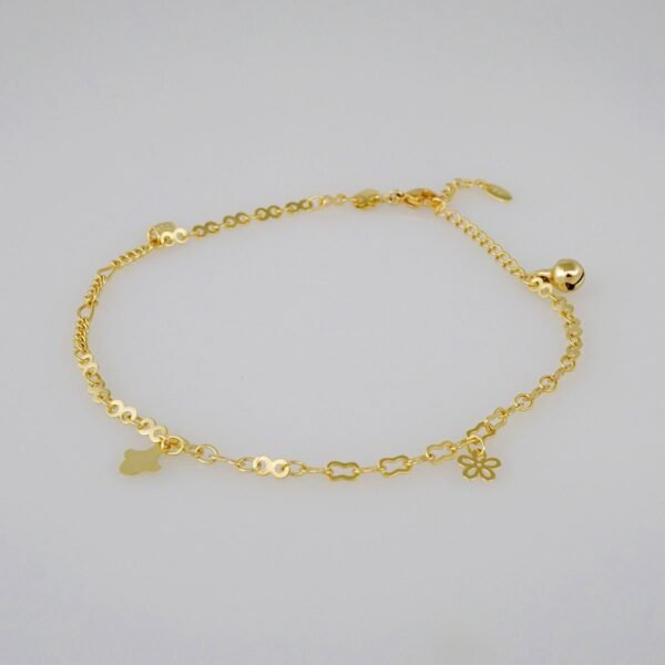 A0042 Anklets - Tobilleras - 14K Real Color