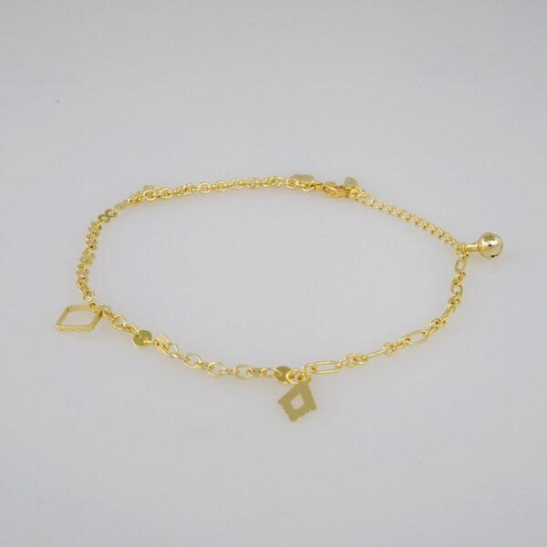 A0043 Anklets - Tobilleras - 14K Real Color