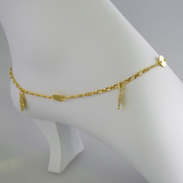 A0045 Anklets - Tobilleras - 14K Real Color - Image 2