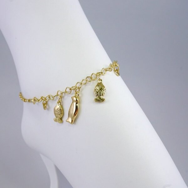 A0050 Anklets - Tobilleras - 14K Real Color