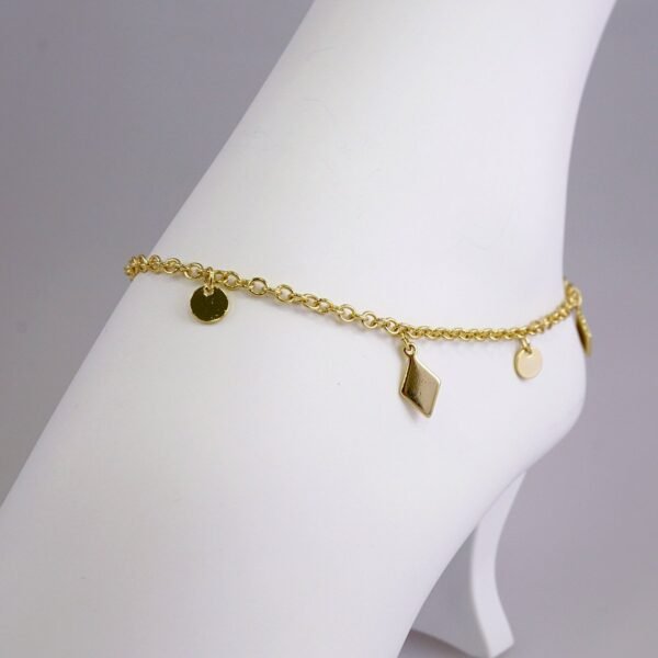 A0057 - Anklets - Tobilleras - 14K Real Color