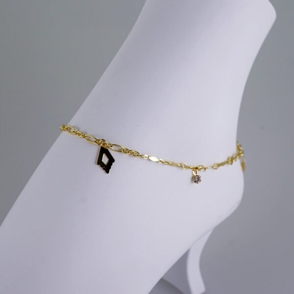 A0061 Anklets - Tobilleras - 14K Real Color - Image 2
