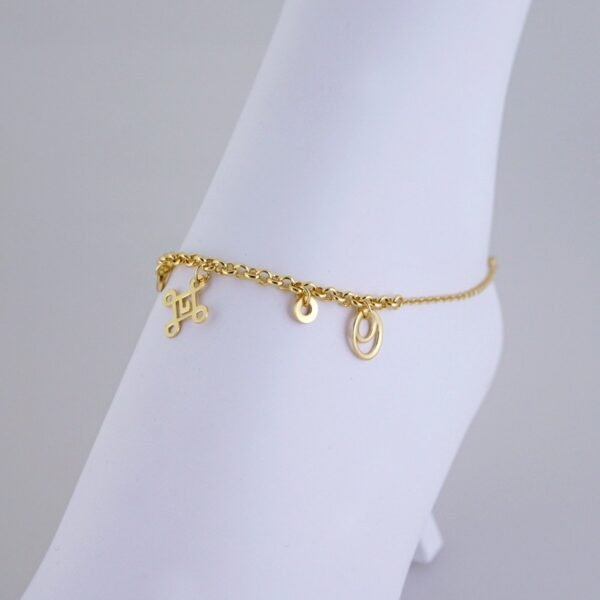 A0066 Anklets - Tobilleras - 14K Real Color
