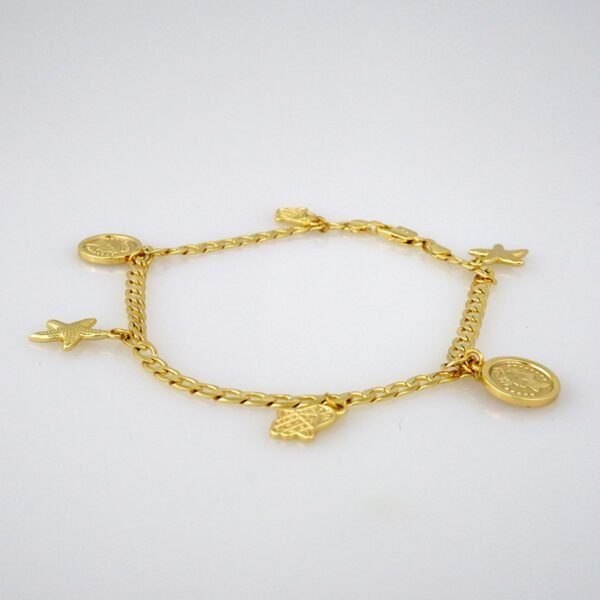 A4002 Anklets - Tobilleras - 14K Real Color - 4mm - Image 3