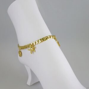 A6008 Anklets - Tobilleras - 14K Real Color - 6mm