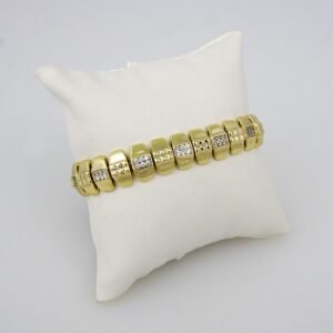 Bangles Woman/ Pulsos Dama/ Zircon Stone/14K Real Color/B0113